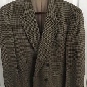 Custom Tailored Blazer for Men- plaid gray, M 46R